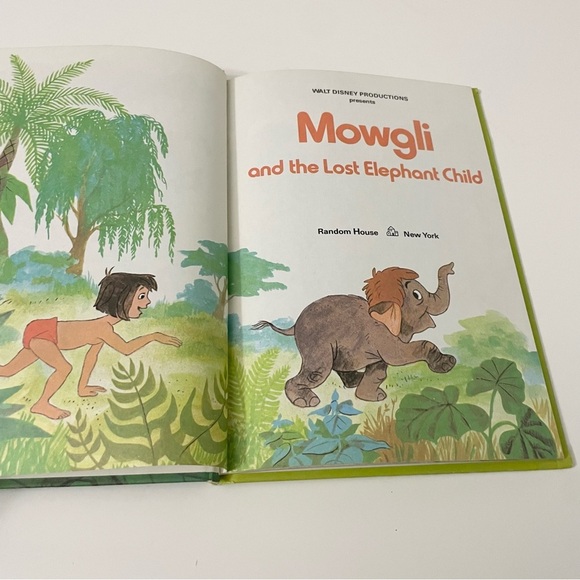 Vintage Disneys Mowgli and the Lost Elephant Child Book - Picture 11 of 13